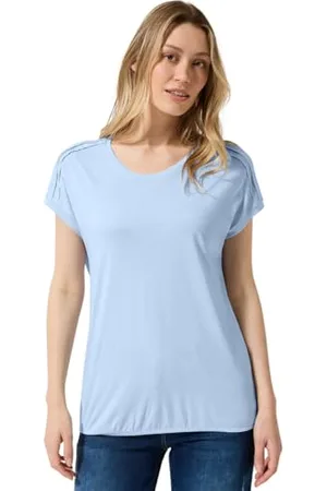 CECIL NOS Solid Deco Shoulder Shirt, , XS