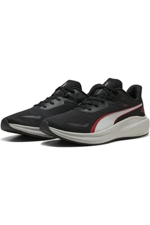 PUMA Unisex Skyrocket LITE buty do biegania szosowego, czarne, na cały czas, czerwone, chłodne, jasnoszare, 40 EU, Czarny na cały czas czerwony chłodny jasnoszary, 48.5 EU