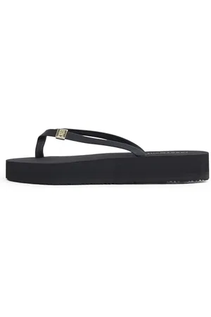 Tommy Hilfiger Damskie japonki ELEVATED CHIC BEACH SANDAL, CZARNE (czarne), 38 EU, , 38 EU