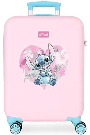 Disney Joumma Heart Stitch różowa walizka kabinowa 38 x 55 x 20 cm sztywny 2 kg zamek szyfrowy z boku ABS 2 kg 35 l bagaż podręczny, , Talla única, walizka kabinowa