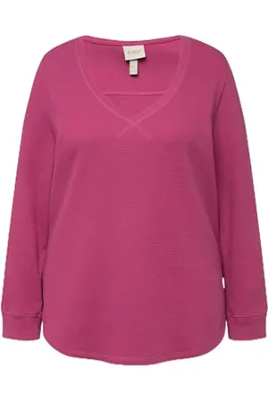 Ulla Popken Damskie duże rozmiary, waffle pique bluzy, , 42-44