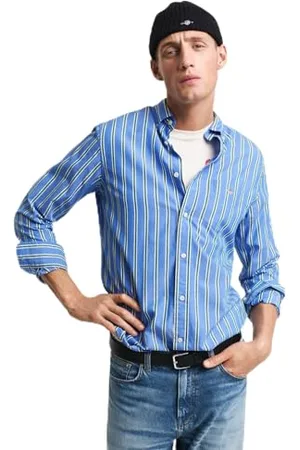 GANT REG Classic POPLIN Stripe Shirt, , L