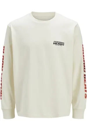 JACK & JONES Jcointerlude Floral Tee Ls Crew Neck, , L