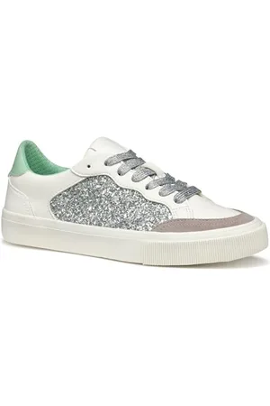 Geox Damskie buty sportowe D EMMELENY B, Optic White/Rock, 39 EU, , 39 eu