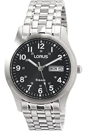 Lorus Męski analogowy zegarek kwarcowy z metalową bransoletką RXN73DX5, , bransoletka