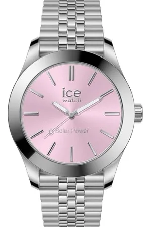Ice-Watch ICE steel Silver light pink - Damski srebrny zegarek z metalową bransoletą - 023790 (Mały)