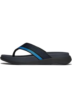 FitFlop F-Mode GO męskie sandały z taśmą w tonalnych krawędziach, granatowe, 45 EU, , 44 EU