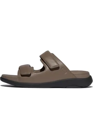 FitFlop F-Mode GO męskie regulowane dwuprętowe sandały z klapkami, orzech, 40 EU, , 47 EU