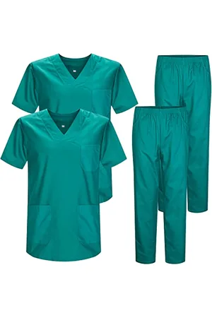 MISEMIYA Pack * 2 Pcs - CASACA Y PANTALÓN SANITARIOS UNISEX UNIFORMES SANITARIOS MÉDICOS 2-817-8312 - XXL