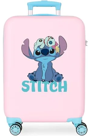 Disney Joumma Stitch różowa walizka kabinowa 38 x 55 x 20 cm sztywny 2 kg zamek szyfrowy z boku ABS 2 kg 35 l bagaż podręczny, , Talla única, walizka kabinowa