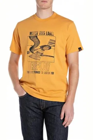 Replay Męski t-shirt o regularnym kroju z bawełny, , 3XL