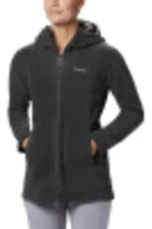 Columbia Damska bluza z kapturem Benton Springs Ii Long, Węgiel drzewny, 1X