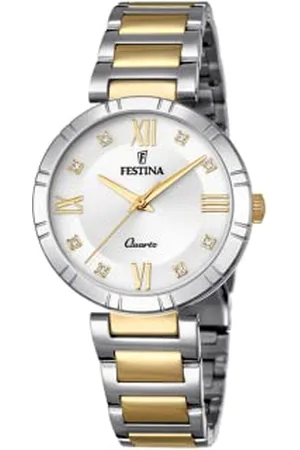 Festina Damski analogowy zegarek kwarcowy z bransoletką ze stali nierdzewnej F16937/A, , 0, bransoletka