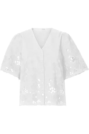 SELECTED Slfdahlia SS Broderi Shirt Noos, , 36