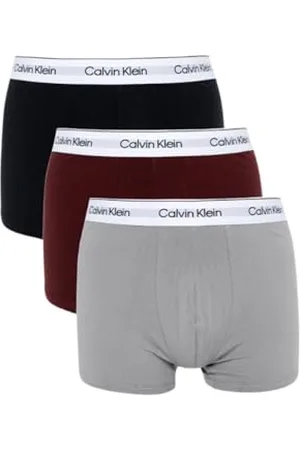 Calvin Klein Męski bagażnik 3-pak 000NB3963A, wielokolorowy (rdzawy korzeń, czarny, Rock Ridge), XS, , XS
