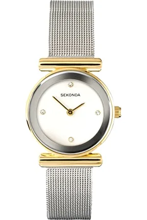 Sekonda Damski analogowy zegarek z powłoką ze stali szlachetnej 4887.27