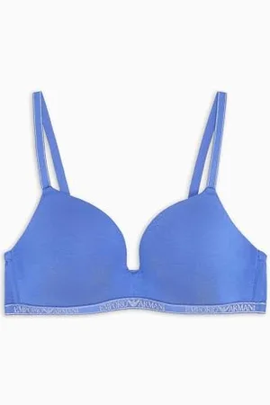 Emporio Armani Kobieta Essential Studs Wyściełany Trójkąt Biustonosz Fioletowy L, , L