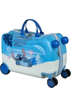 UNDERCOVER Stitch Ride-on Trolley - bagaż dziecięcy do siedzenia - możliwość obciążenia do 50 kg - z praktycznymi uchwytami do przenoszenia - solidna walizka podróżna dla dzieci