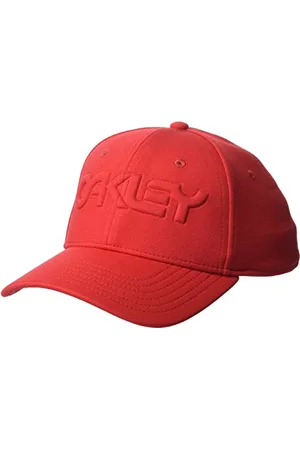 Oakley Męski 6 paneli stretch z tłoczeniem kapelusza, red line, S/M