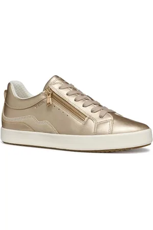 Geox D BLOMIEE J, Trampki damskie, Lt Gold/Lt Taupe, 39 EU, złote, 39 EU