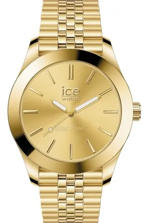 Ice-Watch ICE steel Gold - Złoty zegarek damski z metalową bransoletą - 023791 (Mały)