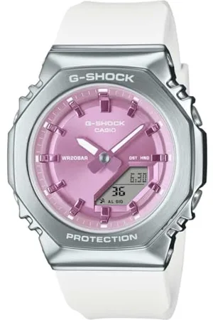 Casio Mieszany analogowy zegarek kwarcowy z paskiem GM-S2110-7A6ER, pasek