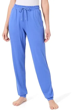 Emporio Armani Damskie spodnie polarowe z wiskozy z mankietami fioletowe S, , S