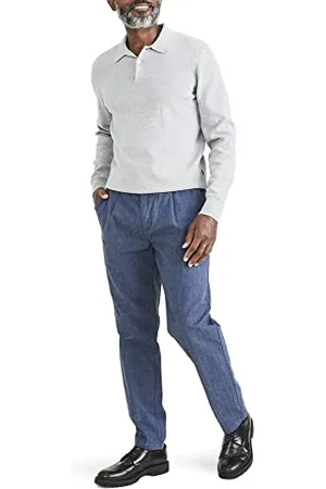 Dockers Męskie spodnie hybrydowe, czarno-granatowe, rozmiar M