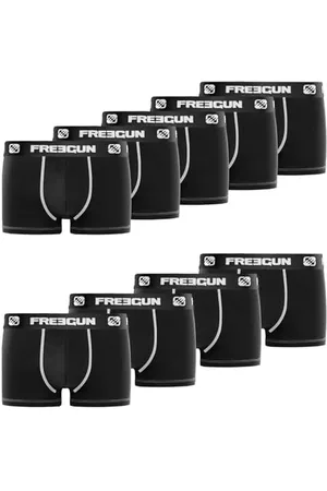 Freegun Bokserki męskie z bawełny, kalecon, wygodne, trwałe (zestaw 9 sztuk), , XL