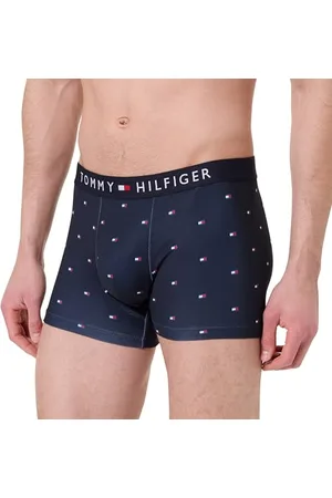 Tommy Hilfiger Męski TRUNK MF PRINT UM0UM02854, Niebieski, L, , L