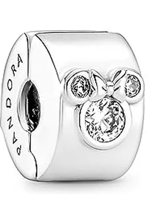 PANDORA DISNEY Charm Clip "Mickey Mouse & Minnie Mouse" silber Zirkonia 790111C01