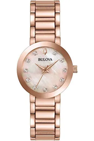 BULOVA Damski analogowo-cyfrowy zegarek kwarcowy z paskiem ze stali nierdzewnej 97P132, , bransoletka