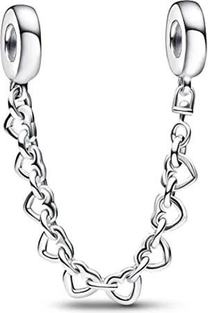 PANDORA Verbundene Herzen Komfortkette aus Sterling Silber - Kompatibel mit Moments Armbänder