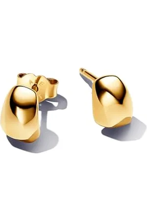 PANDORA Essence Organisch Geformte Ohrringe aus Sterling Silber mit vergoldeter Metalllegierung, 263298C00