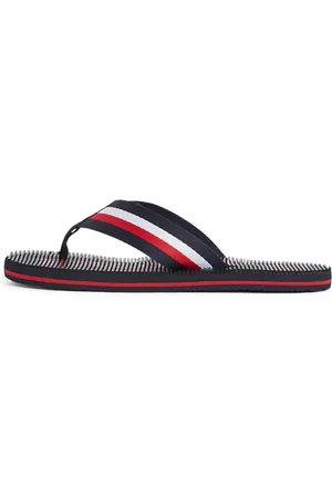 Tommy Hilfiger Męskie klapki do masażu HILFIGER Beach Sandal, niebieskie (Desert Sky), 40,5 EU, , 45 EU