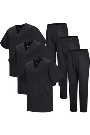 MISEMIYA Opakowanie * 3 zestawy - Uniform sanitarny unisex MEDICAL SANITARY UNIFORMS SANITARY SETS 3-817-8312 - S