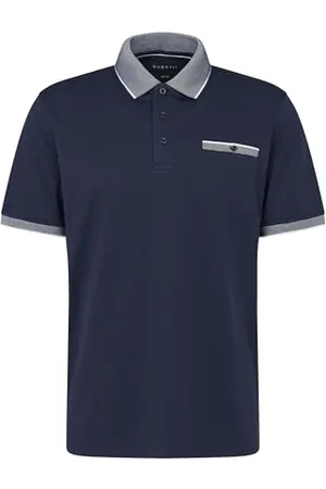 Bugatti Męska koszulka polo, kieszeń na piersi, krótki rękaw, nowoczesny krój, , M