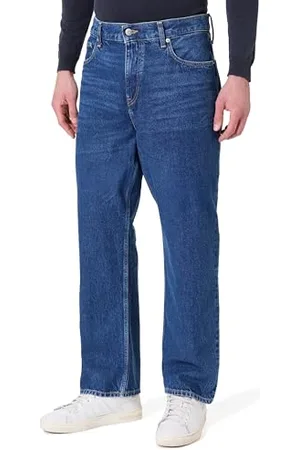 Tommy Hilfiger Męski RELAXED RIVER RGD MARC INDIGO MW0MW38824 prosty, denim, 33W / 32L, , 33W / 32L
