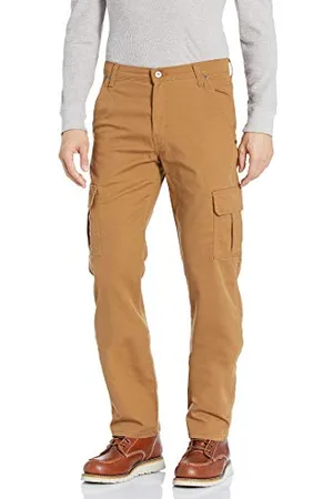 Dickies Męskie spodnie robocze Duck Cargo, Stonewashed Brown Duck, 32W / 34L