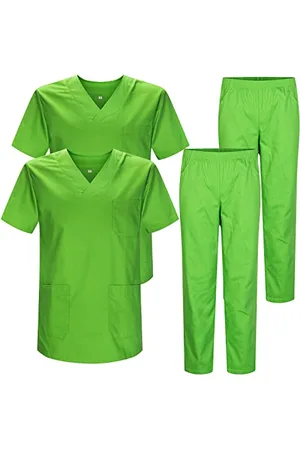 MISEMIYA Pack * 2 Pcs - CASACA Y PANTALÓN SANITARIOS UNISEX UNIFORMES SANITARIOS MÉDICOS 2-817-8312 - S