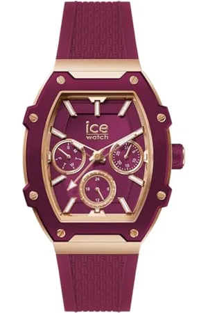 Ice-Watch ICE boliday Magenta Alu - aluminiowy zegarek damski z silikonowym paskiem - 023806 (Mały)