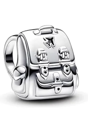 PANDORA Moments Abenteuer-Rucksack Charm aus Sterling Silber, Kompatibel mit Moments Armbändern, 793351C00