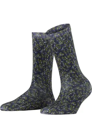 Burlington Kobiety Skarpety Ditsy Floral W So bawełna z wzorem 1 Para, , 36-41
