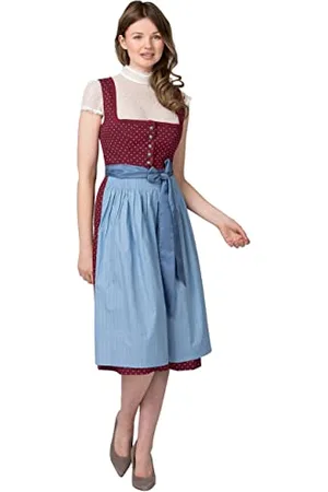 Stockerpoint Damska sukienka Dirndl Julina, bordowa, standardowa