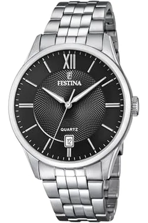 Festina Męski analogowy zegarek kwarcowy z bransoletką ze stali szlachetnej F20425/3, bransoletka