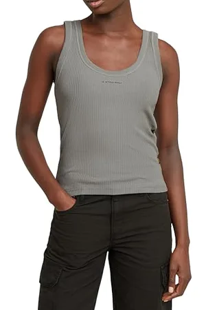 G-Star RAW Damska koszulka Slim Rib Tank Top Wmn, , XXL