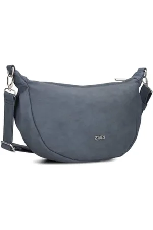 Zwei Torebka damska Mademoiselle.M M70 Moon-Bag 4 litrowa modna torba w kształcie półksiężyca wszechstronna jako torebka na brzuch, torebka wieczorowa do noszenia na ramieniu, , 34x18x11 cm