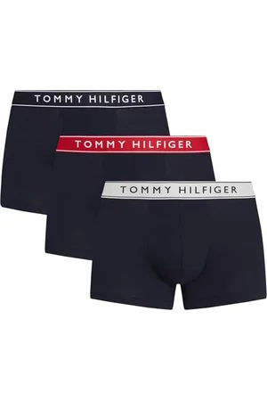 Tommy Hilfiger Męski 3P TRUNK WB UM0UM03457, Czerwony, L, Czerwony (Th Wht/Med Red/Dsrt Sky), L