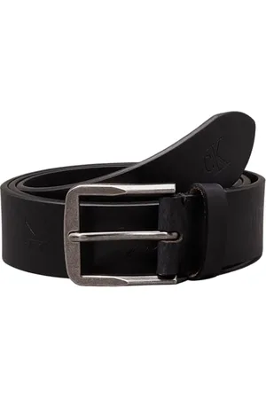Calvin Klein Męski klasyczny płaski pasek skórzany 3,5 cm, , 120
