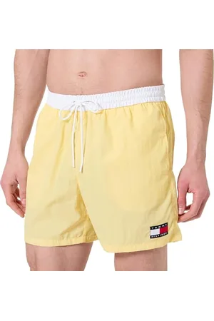 Tommy Hilfiger Męski średni sznurek do ściągania UM0UM03455, żółty, XL, , XL
